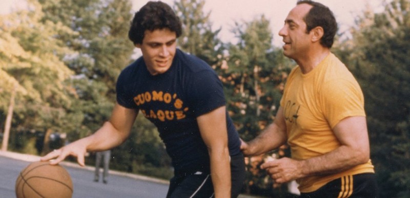 Andrew Cuomo with his father