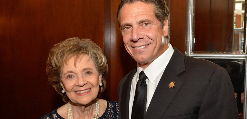 Andrew Cuomo with his mother